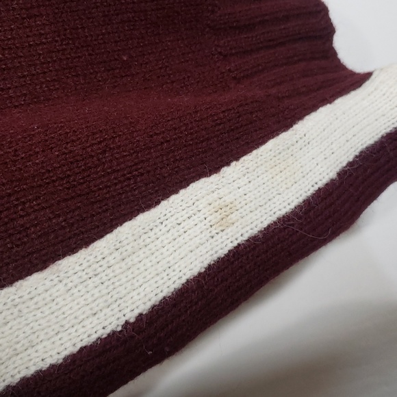 Dehen Elba Vintage 1970s Sweater Crimson Size Medium - Picture 4 of 5